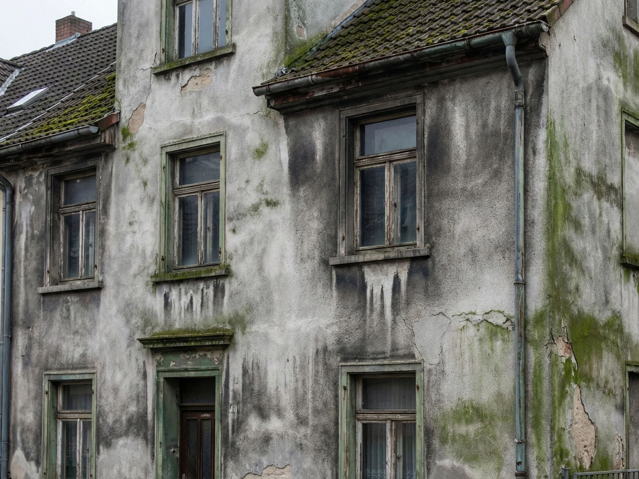 Vorher: Baustelle mit Staub